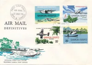 Samoa sc# C3-C6 FDC - 27-July-1970 - Airmail Definitives - Aviation - Picture 1 of 2