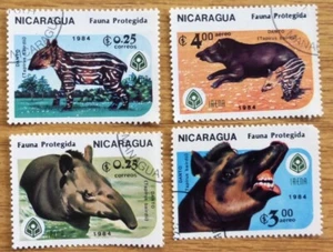1984 Nicaragua Selection of Cancelled/CTO Stamps 'Animals Dogs' Item No FX-182 - Picture 1 of 1