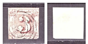 GERMANY - THURN & TAXIS: 1861 Mi: DE-TT-17 ""Numeral in Square"" 3 Gr Used - Picture 1 of 1