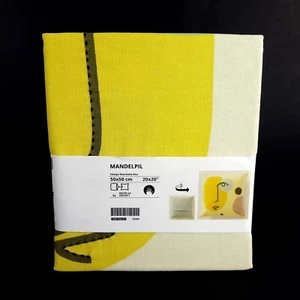 Ikea Mandelpil Cushion Cover Handmade / Face Abstract Multicolor 20x20" New  - Picture 1 of 5