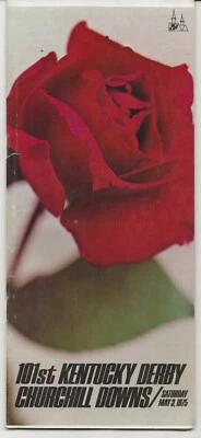 Kentucky Derby Program 1975 (Foolish Pleasure) Foto 1 de 4