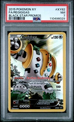 2015 POKEMON XY BLACK STAR PROMO REGIGIGAS #XY82 PSA 7 QUASE PERFEITO #110496029 - Imagem 1 de 2