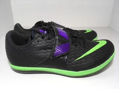 Nike High Jump Elite Track & Field Black Green 806561-035 Men's Size 10.5  - Image 1 of 4