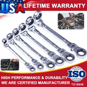 6Pcs SAE 8-19mm Spanner Extra Long Box End Wrench Set Metric Combination Spanner - Picture 1 of 12