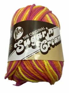 NEW SUGAR’N CREAM Playtime Cotton Medium Yarn   2 OZ - Picture 1 of 4