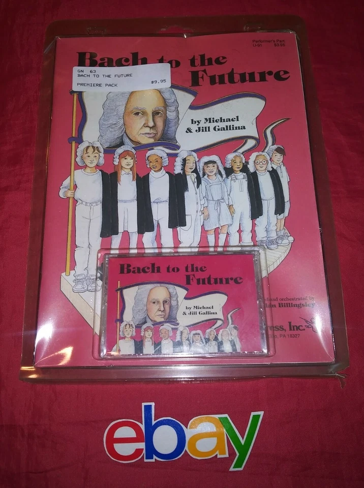 ULTRA RARE VINTAGE Bach : BACH TO THE FUTURE CASSETTE TAPE W BOOK NEW SEALED - Image 1 of 2