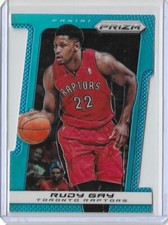 2013-14 Panini Prizm Basketball Rudy Gay Die-Cut Blue Prizm Toronto Raptors /199