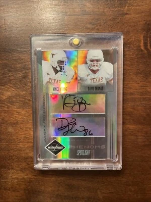Vince Young / David Thomas 2006 Leaf Limited Phenoms Spotlight Dual Auto /10 - Image 1 of 2