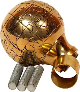 Cabeza estilo globo mango de latón victoriano para bastón de madera regalo ideal - Imagen 1 de 5