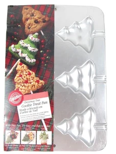 WILTON CHRISTMAS TREE Cookie Treat Pan 6 Cavity Holiday Baking NEW SEALED - Picture 1 of 2