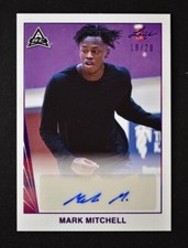 2021-22 Leaf Memories Basketball 1990 Base Auto Purple #BA-MM1 Mark Mitchell /20