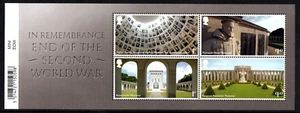 2020 In Remembrance End of WW2 miniature sheet unmounted mint with barcode - Picture 1 of 1