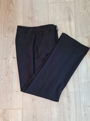 black straight leg trousers Size 10 Regular  - Image 1 of 3