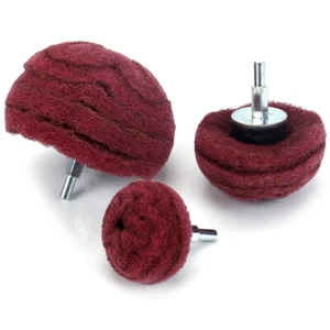 75mmDome Shaped Sanding Polishing Cleaning Mop Wheel 320# For Drill Rust Removal - Picture 1 of 7