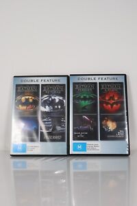 Batman Movies DVD 2 Double Feature Batman, Returns, Forever, & Robin R4 Like New