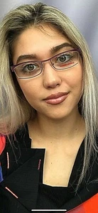 New Mikli by Alain Mikli ML 1010 0004 53mm Red Purple Women's Eyeglasses Frame  - Picture 1 of 9