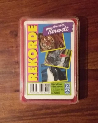 F.X. Schmid Quartett No. 54002.2 Rekorde aus der Tierwelt Komplett 32 Karten.Top - Bild 1 von 4