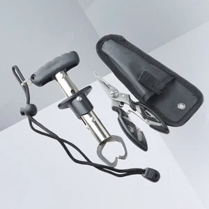 1Satz Mini Fischgriff Werkzeug Edelstahl Angeln Greifer mit Skala und Griff - Bild 1 von 11