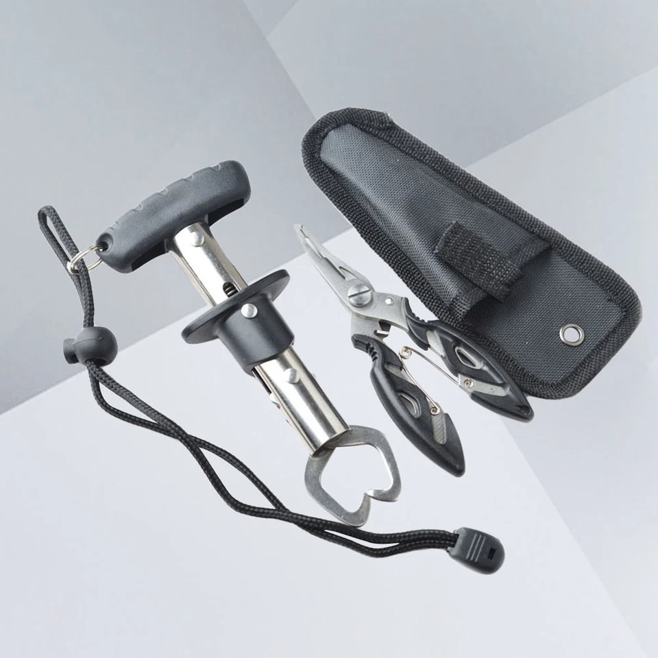 1Satz Mini Fischgriff Werkzeug Edelstahl Angeln Greifer mit Skala und Griff - Bild 1 von 4