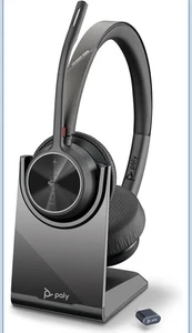 Plantronics Voyager 4320 UC Bluetooth Wireless Headset w/ Stand - Picture 1 of 3
