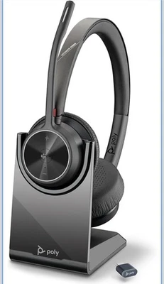 Plantronics Voyager 4320 UC Bluetooth Wireless Headset w/ Stand - Image 1 of 3