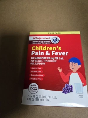 Children's Pain and Fever Dye Free Cherry Flavor Exp 12/25 - Image 1 of 2
