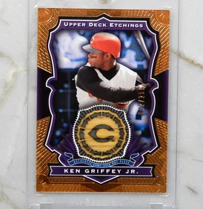 Ken Griffey Jr 2004 Upper Deck Etchings #BE-KG Game Bat Relic!  Lila /250 - Bild 1 von 2