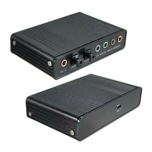 USB 6 Channel 5.1 External Optical Audio Sound Card Adapter Laptop Notebook PC - Picture 1 of 5