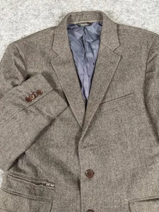 Banana Republic Blazer Mens 38S Herringbone Wool Blend Sport Coat Jacket - Picture 1 of 14