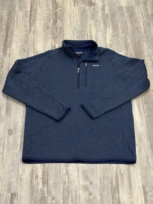 Patagonia Better Sweater 1/4 Zip Pullover Mens Large Blue 25522 Outdoor Hiking - Image 1 of 4
