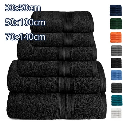 Handtuch 6er set 2x Duschtuch 2x Handtuch 2x Gästetuch 100% Baumwolle Frottee - Bild 1 von 4