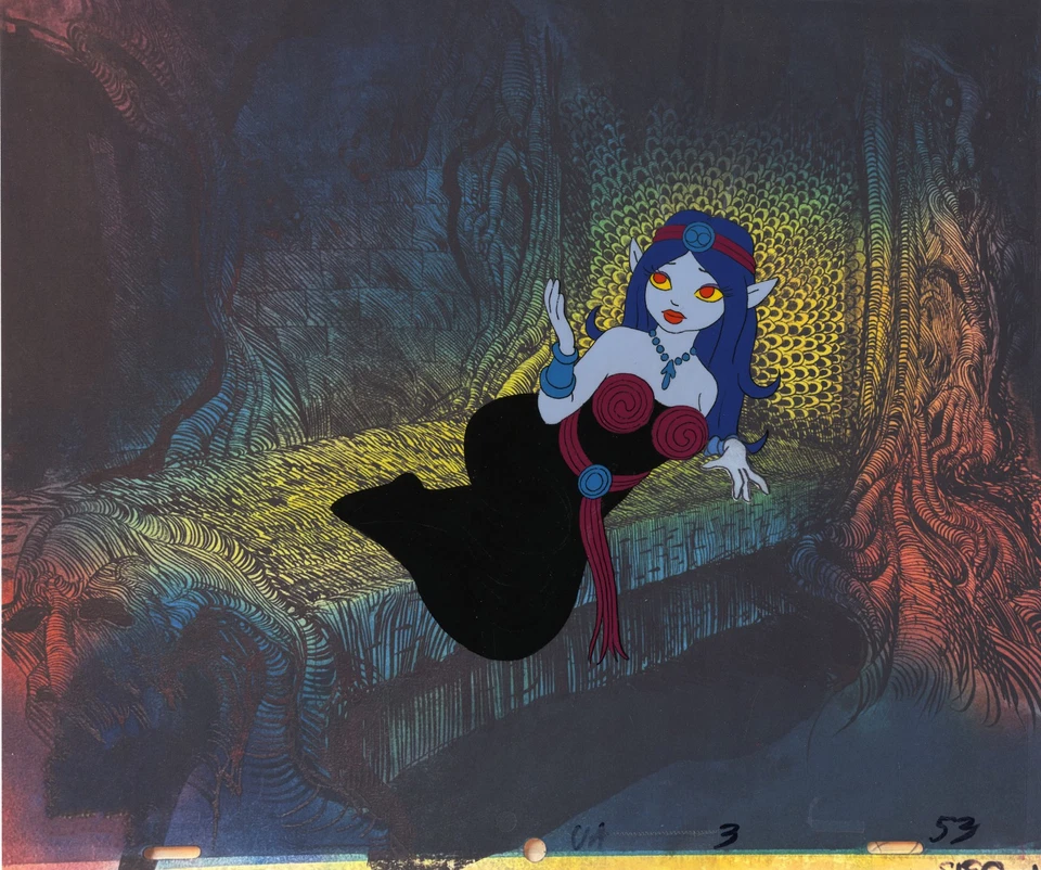 WIZARDS ANIMATION ART: ORIGINAL RALPH BAKSHI PRODUCTION CELS + Free Autograph - Image 1 of 1