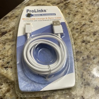 USB To Micro Charging Cable, New - Image 1 of 4