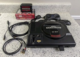 Sega Genesis Model 1 MK-1601 High Defintion Graphics Console Bundle Tested