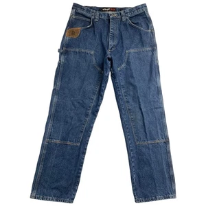 Wrangler Riggs Abbigliamento da Lavoro Jeans Uomo 36x32 Doppio Ginocchio Carpentiere Utility Pantaloni - Foto 1 di 11