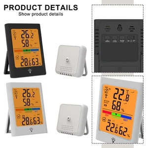 Hygrometer und Thermometer Funk Wetterstation mit wasserdichtem Gehäuse - Bild 1 von 27