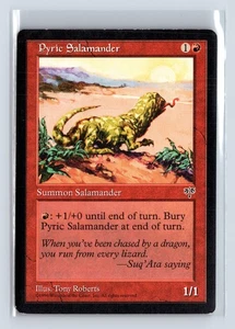 (3x) PYRIC SALAMANDER – MTG Magic the Gathering Card – Mirage – Common - Picture 1 of 6