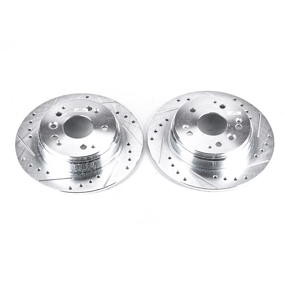 JBR987XPR Powerstop 2-Wheel Set Brake Discs Rear for Honda Element Acura TL - Image 1 of 1