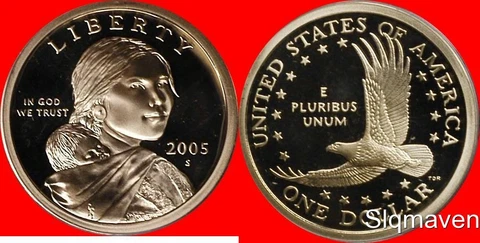 2005 S Sacagawea Dollar Deep Cameo Gem Proof Cover