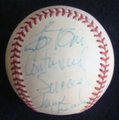 FRANK HOWARD SIGNED RAWLINGS OFFICIAL BOBBY BROWN AMERICAN LEAGUE BASEBALL - Image 1 of 4