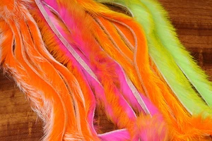 Hareline Dubbin' TWO TONE RABBIT ZONKER STRIPS Fly & Jig Tying Material - Picture 1 of 19