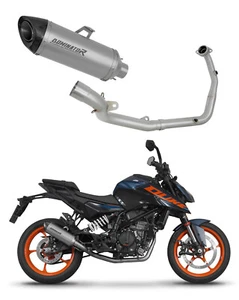 Silenciador colector sistema escape completo 125 Duke 2024 titanio HP8 Dominator - Imagen 1 de 4