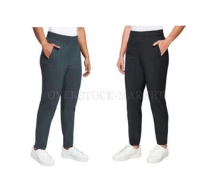 NEW! WOMEN MODERN AMBITION PULL ON HIGH RISE STRETCH PANT WITH ZIP ANKLE VARIETY - Picture 1 of 4