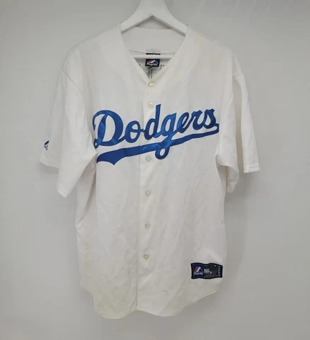 Vintage Mens Baseball Ramirez Dodgers White Jersey Size L Cover