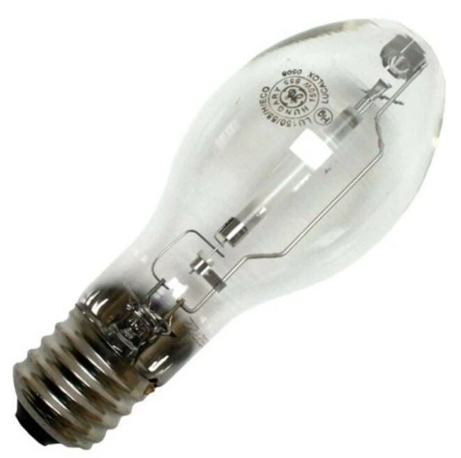 (AMPMECH) GE LUCALOX/HIGH PRESSURE SODIUM LAMP, 150W,E39,LU150/55/ED23.5- 44043 - Image 1 of 1