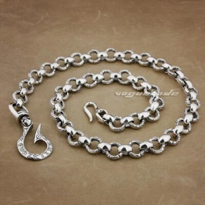 Huge 925 Sterling Silver KeyChain Fashion Wallet Chain DIY Accessories 8F001WC2C - Picture 1 of 21