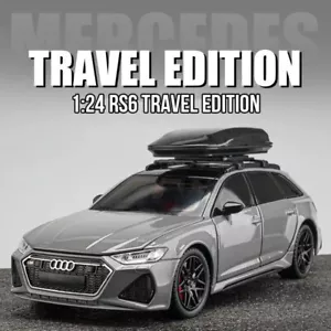 1:24 Audi RS6 Sports Suitcase Travel Car Model Alloy Diecast Vehicle Toy Gift - Picture 1 of 9