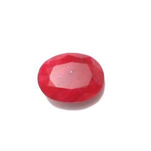 Awesome Madagascar Red Ruby Faceted Oval Shape 5.75 Crt Ruby Loose Gemstone