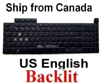 Keyboard for ASUS TUF Gaming F15 FX507 FX507VU FX507WA FX507ZU FX507ZV - US - Image 1 of 2