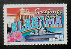3561 MNH 34c 2002 Greetings from America Alabama Capitol Battleship Dixie Heart 